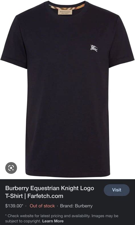 burberry london icons print tee|Burberry equestrian knight logo.